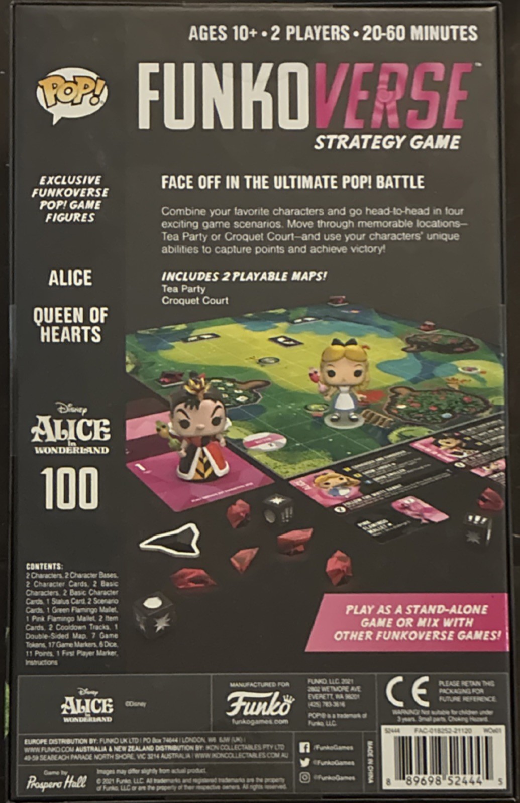 Chase Funko Funkoverse Alice in Wonderland Strategy Game w/ Pop Figures