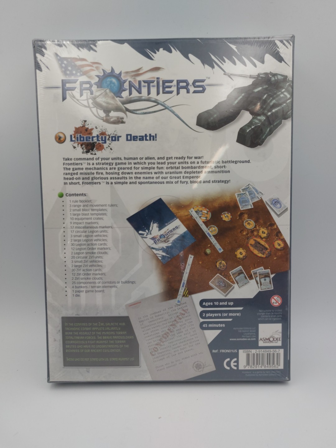 Frontiers Liberty or Death Strategy Board Game – Brand New Sealed – Asmodee