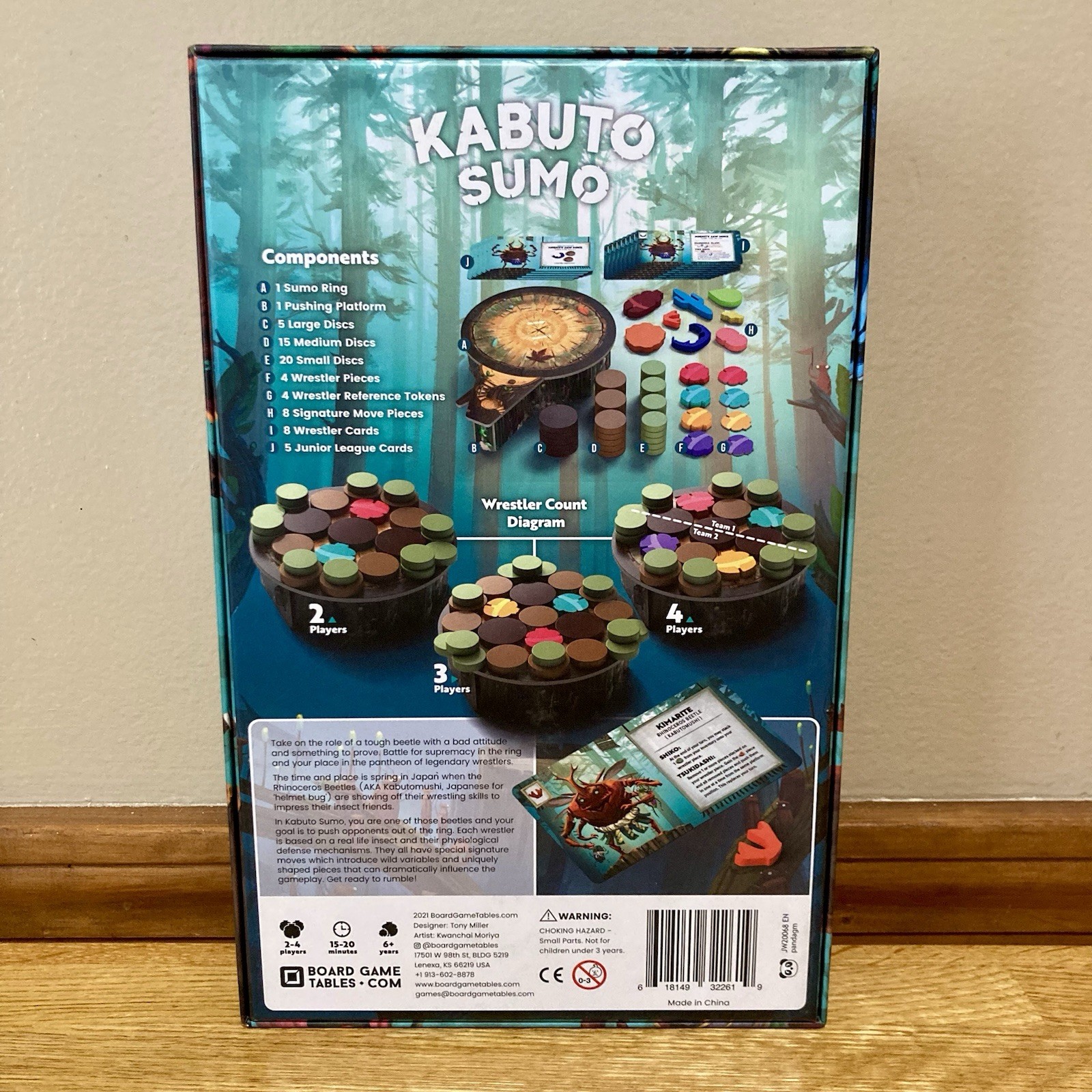 Kabuto Sumo Board Game – Complete – Age 6+ 2021 By Board Game Tables 2-4 Players