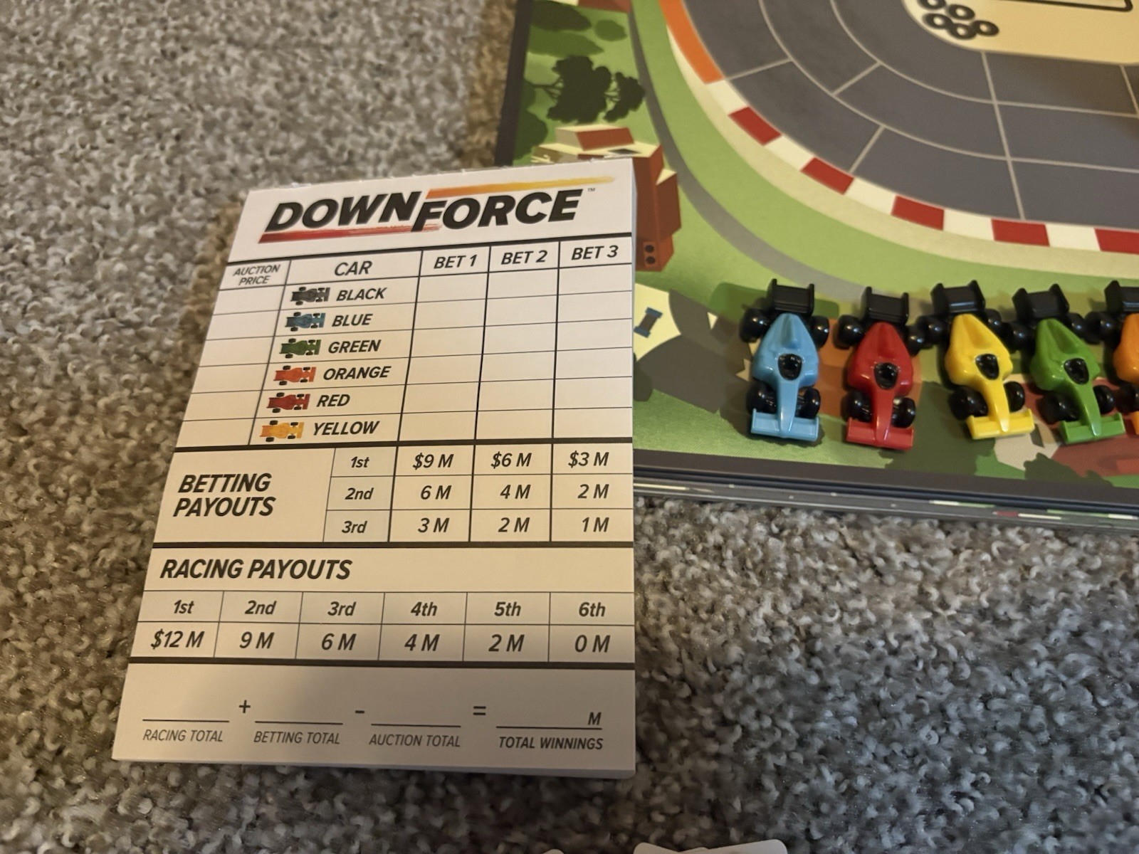 Restoration Games Wolfgang Kramer’s Downforce Board Game