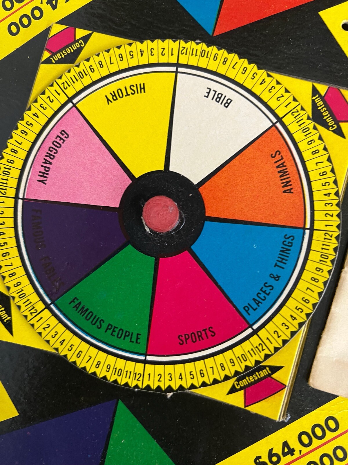 1950’s Revlon’s $64,000 Dollar Question Junior TV Quiz Show Board Game Lowell