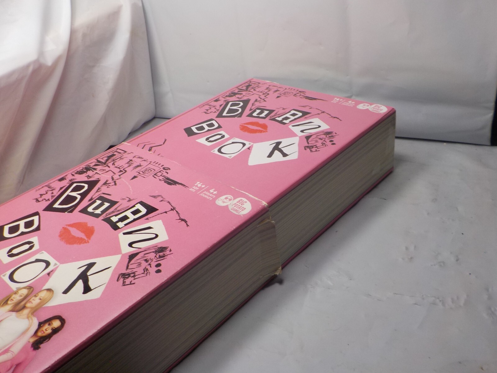 Mean Girls Burn Book The Party Game Bookshelf Game 2021 no instructions, sticker