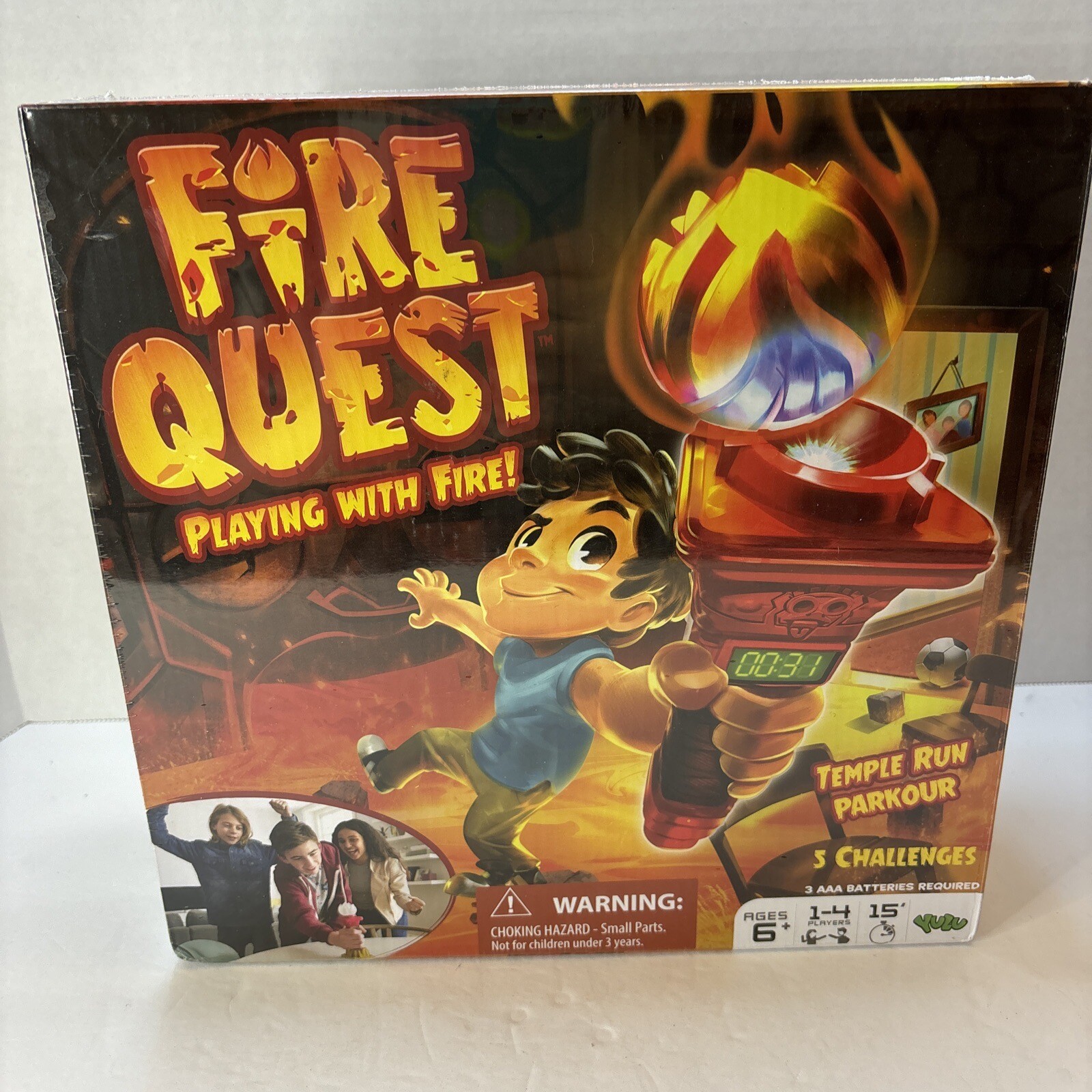 Fire Quest Playing With Fire Family Board Game 1-4 Players Ages 6+ SEALED