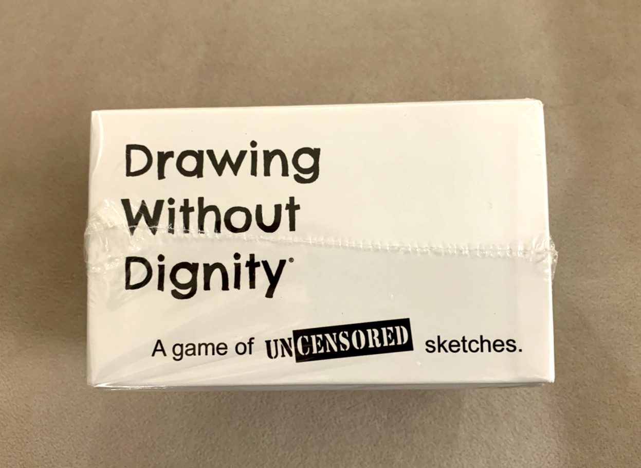 DRAWING WITHOUT DIGNITY – A Party Game of Uncensored Sketches, age 17+, SEAL NIB