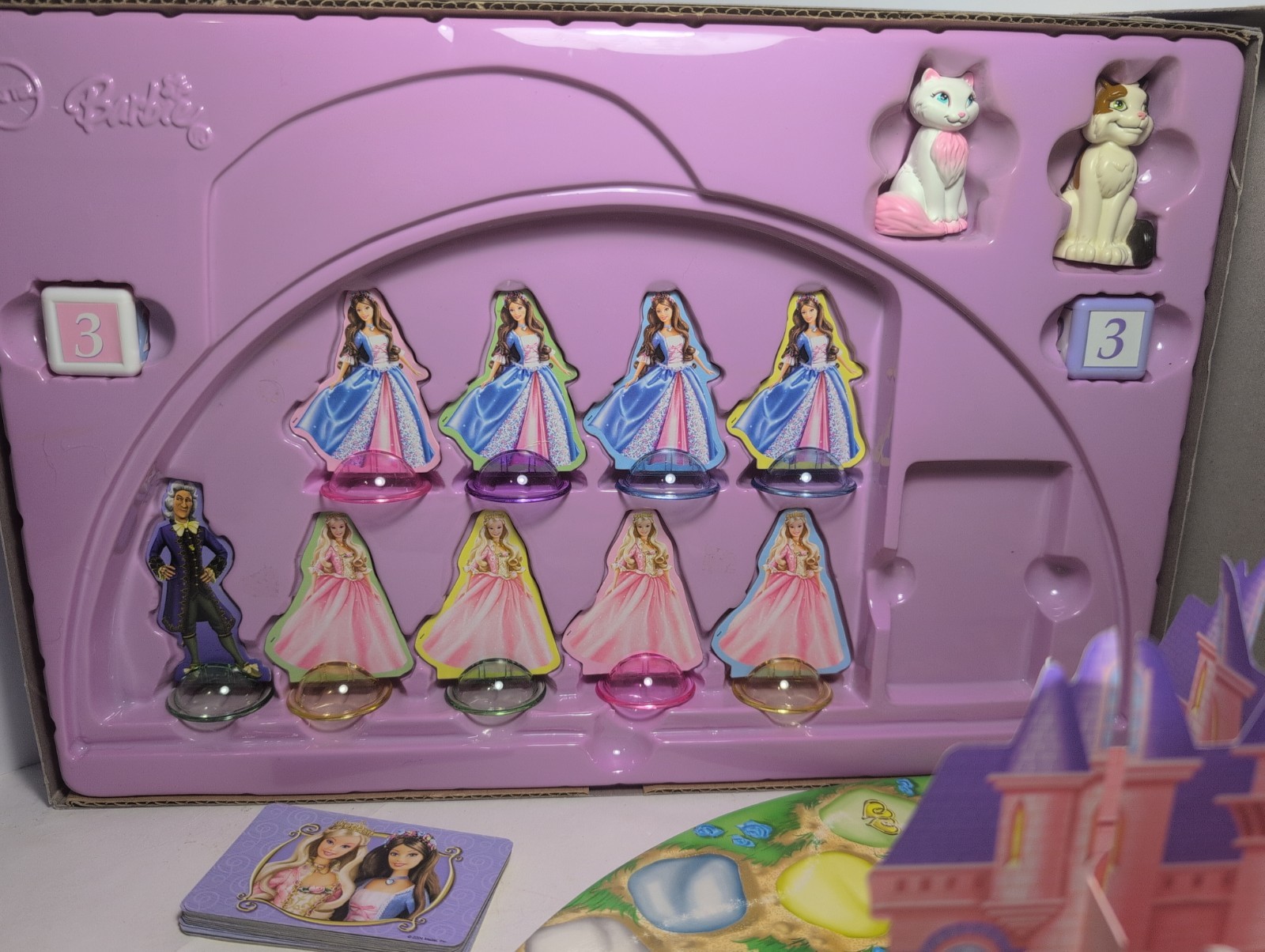 Mattel Barbie 2004 the Princess and the Pauper Board Game See Description