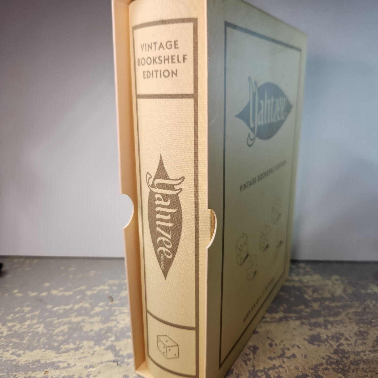 Yahtzee Vintage Bookshelf Edition WS Game Company New Open Box Complete Premium