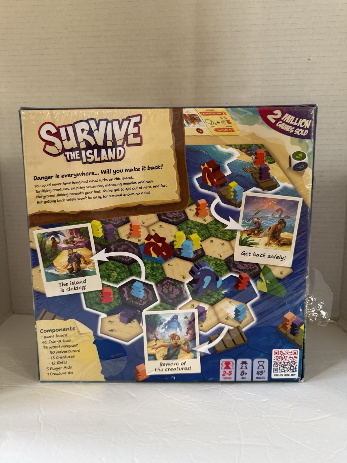 Zygomatic Survive The Island Board Game – NEW partially Sealed