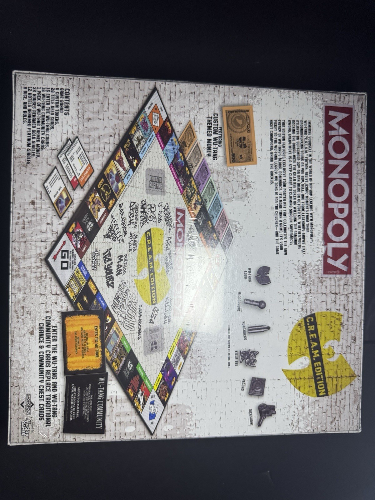 MONOPOLY WU TANG CLAN C.R.E.A.M. LIMITED EDITION BOARD GAME – NEW SEALED