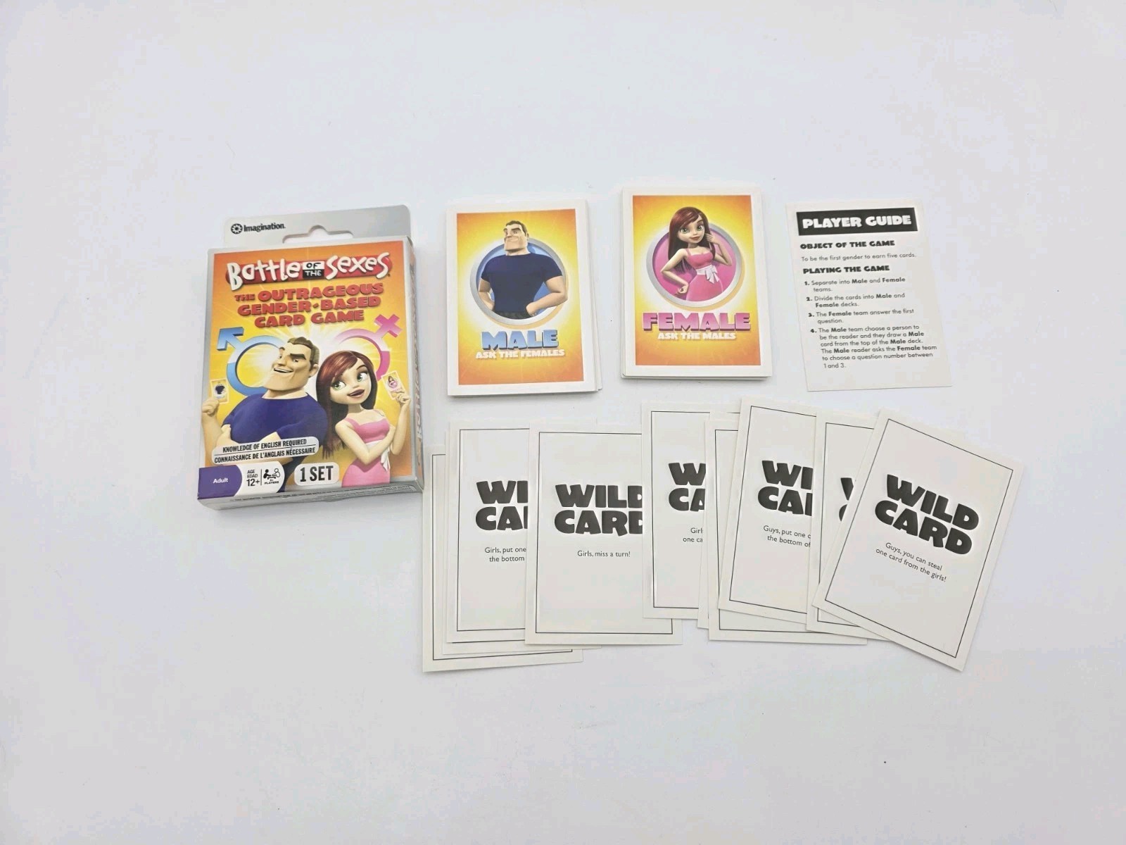 2009 Battle Of The Sexes Card Game by Imagination Complete