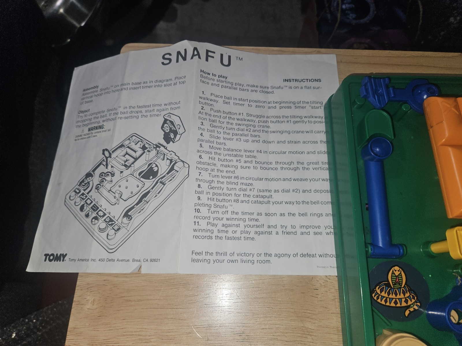 Snafu Tomy Screwball Scramble Run Yourself Ragged Marble Maze Vintage