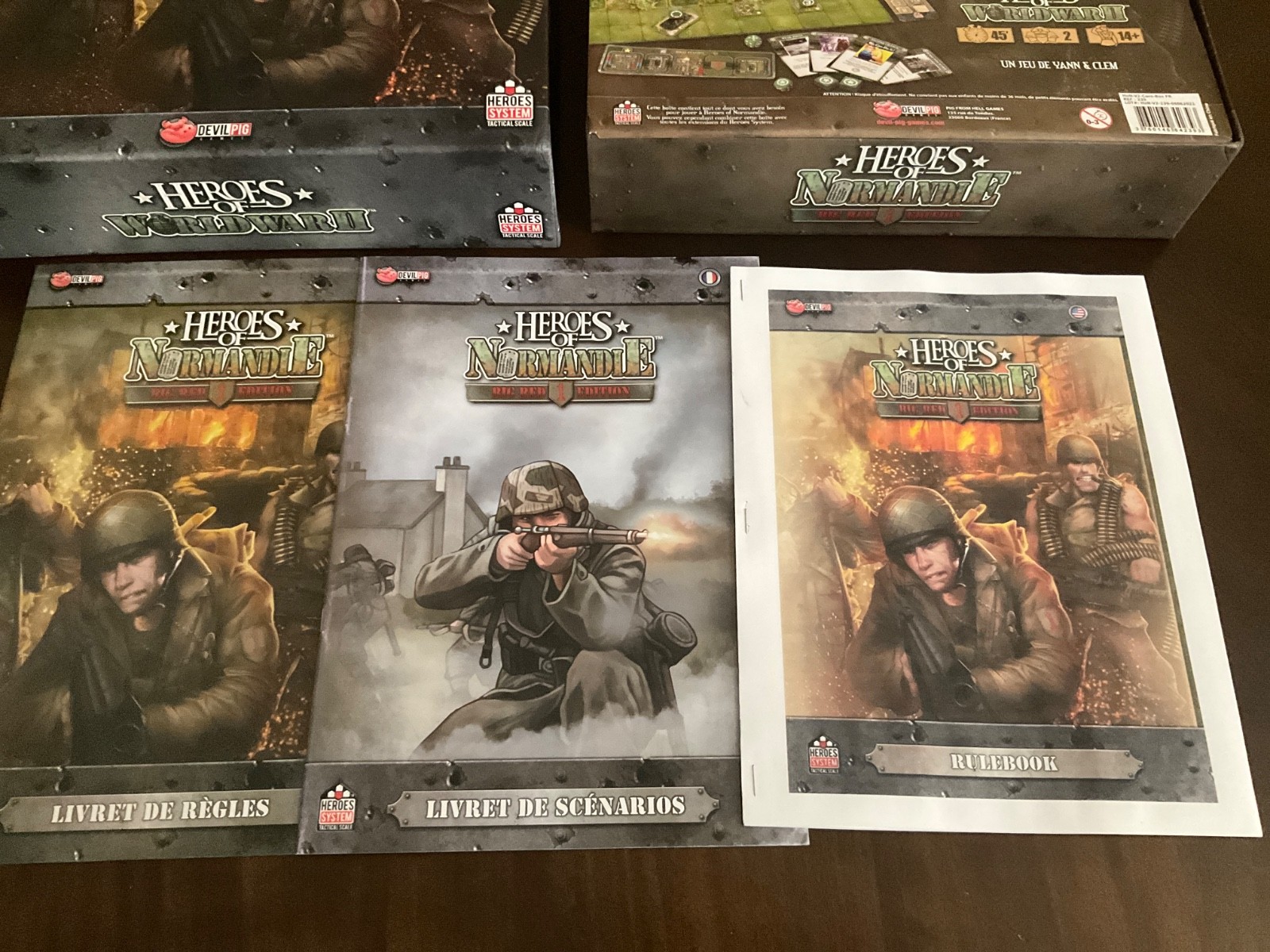 Heroes of Normandie Big Red One Edition French edition printed English rules