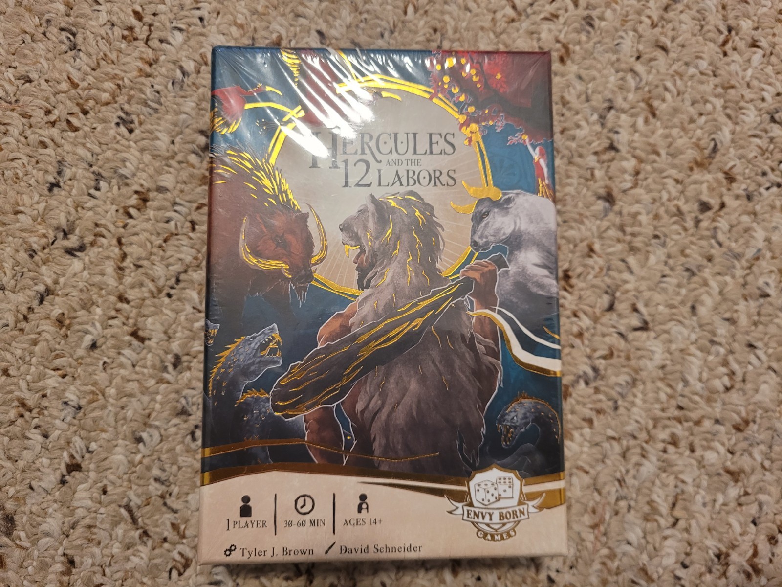 Hercules and the 12 Labors Envy Born Games Tabletop RPG with Cacus Promo card