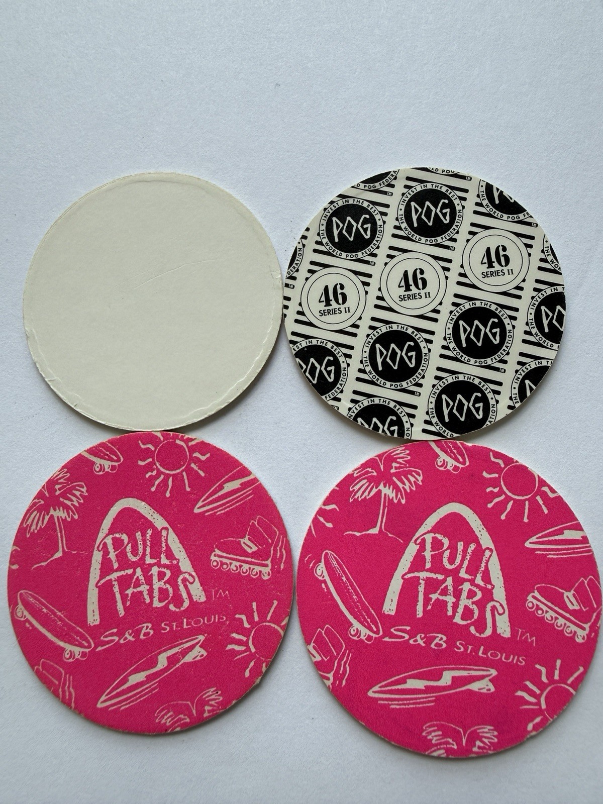 Vintage 1994-95 POG Lot Holographic Robot Slam WPF Pull Tabs SGI Raven 8 Ball