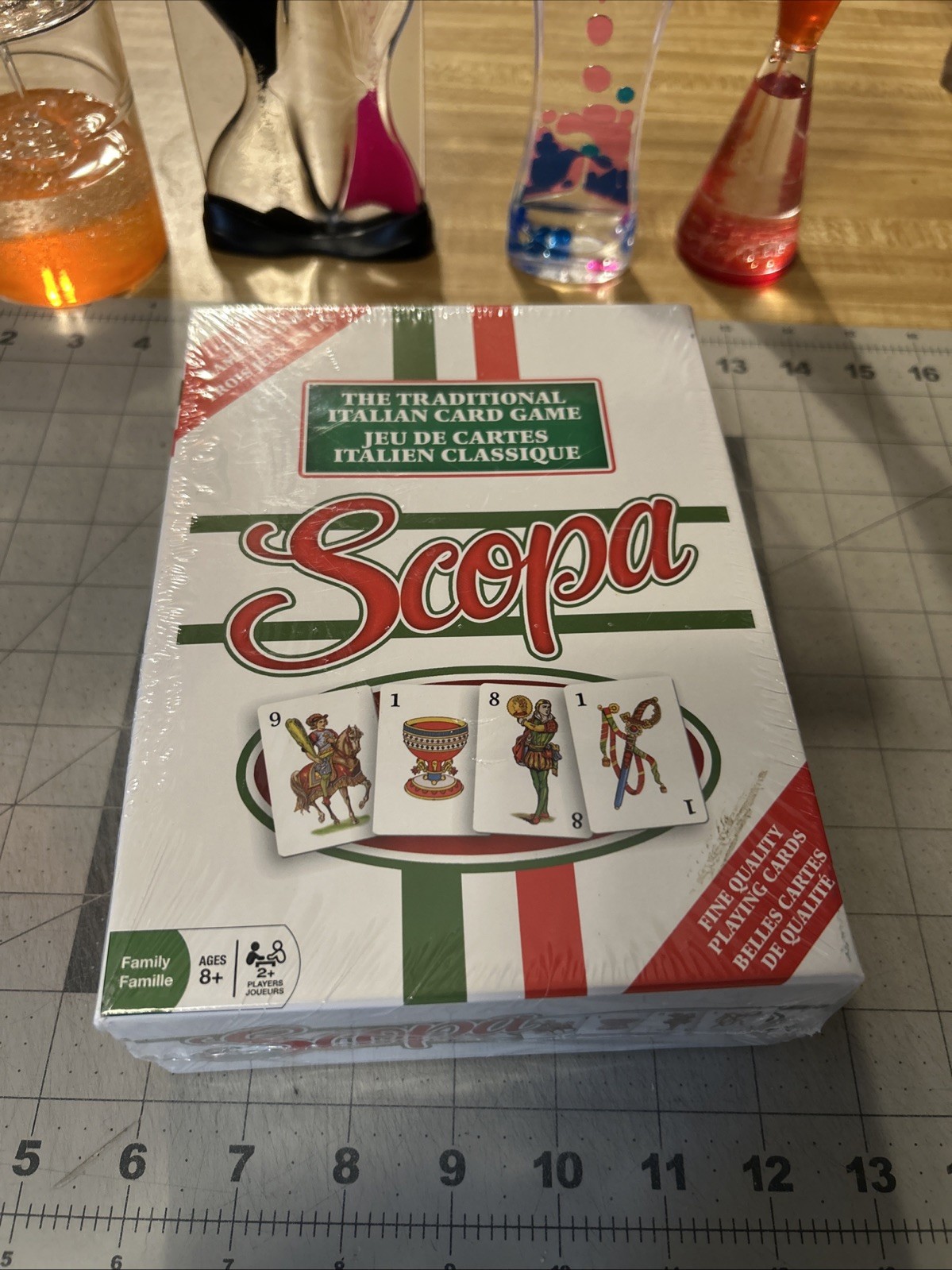 Scopa Game The Traditional Italian Card Game New Sealed 3 Games In One Ages 8+