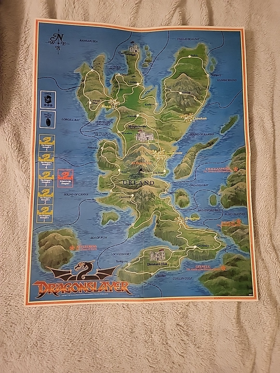 Vintage 1981 SPI Dragonslayer Movie Dragon Fantasy Board Game