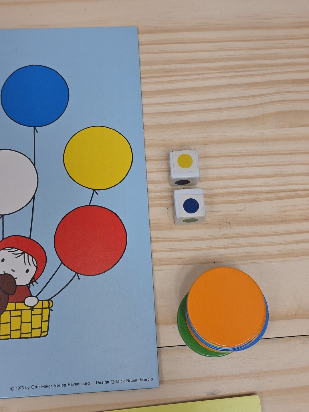 Vtg 1973 Ravensburger Match-A-Balloon Color Matching Game Dick Bruna Complete