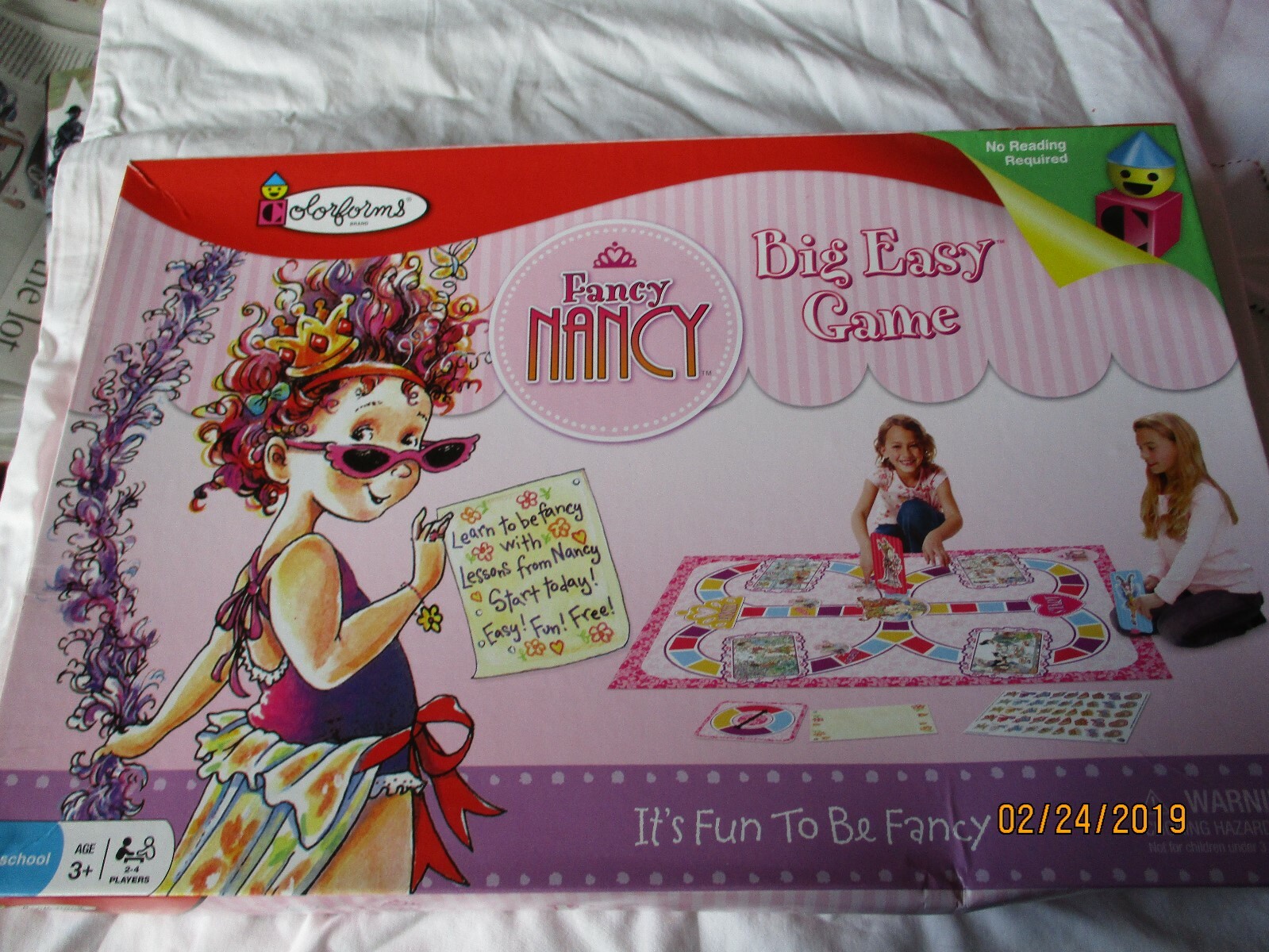 Fancy Nancy Big Easy Game by Colorforms & Dance with me Ballerina doll