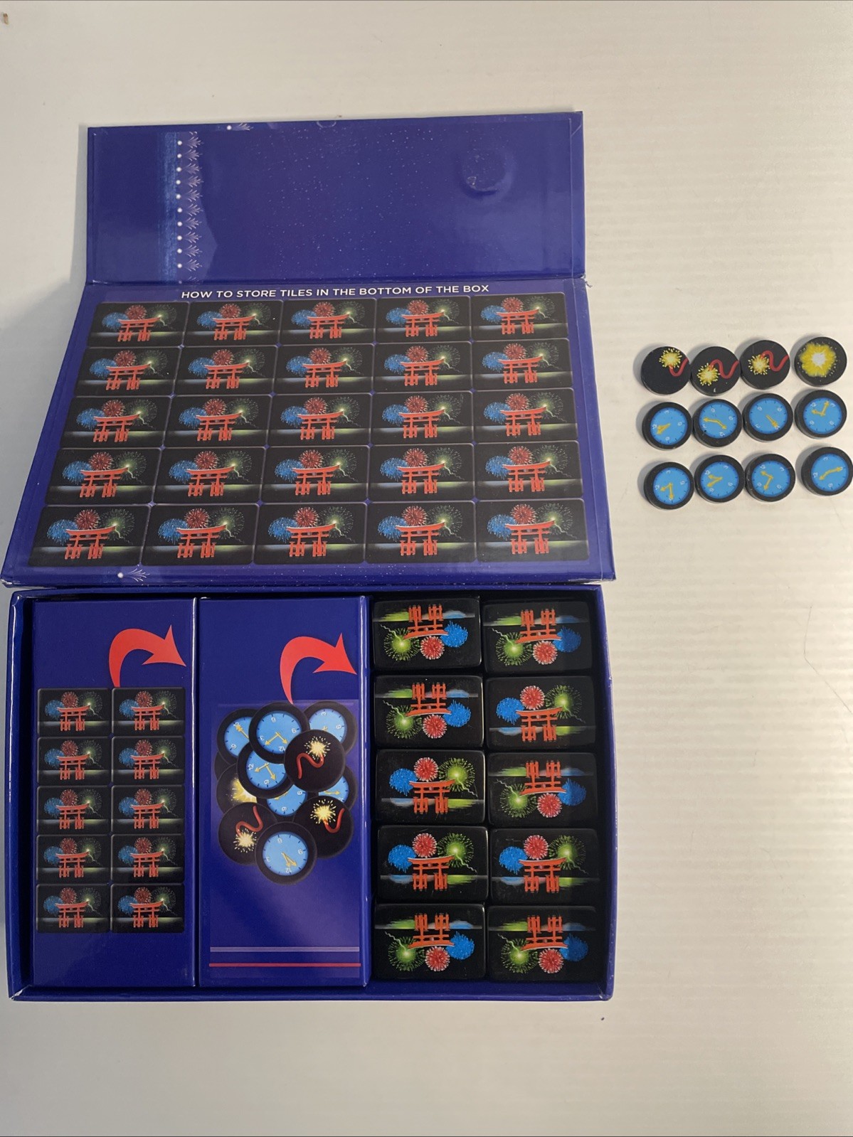 “Hanabi Deluxe” Game – Domino version of Hanabi. Missing 1 X Domino Tile
