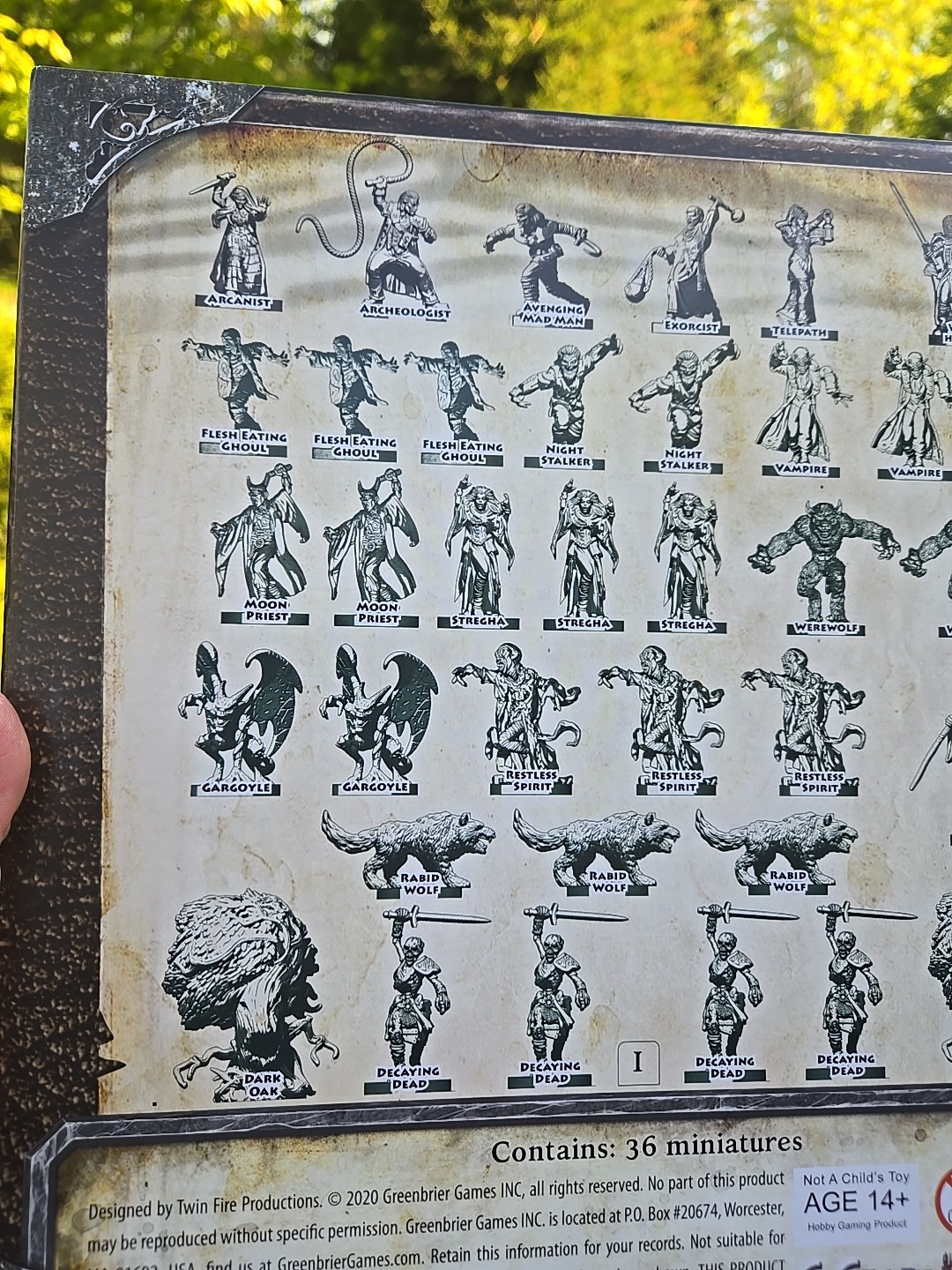 Folklore The Affliction Core Set Miniature Bestiary Volume I, 36 figures