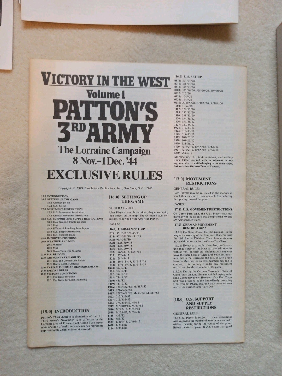 Patton’s 3rd Army Victory In The West, volume 1, The Lorraine Campaign (1980)