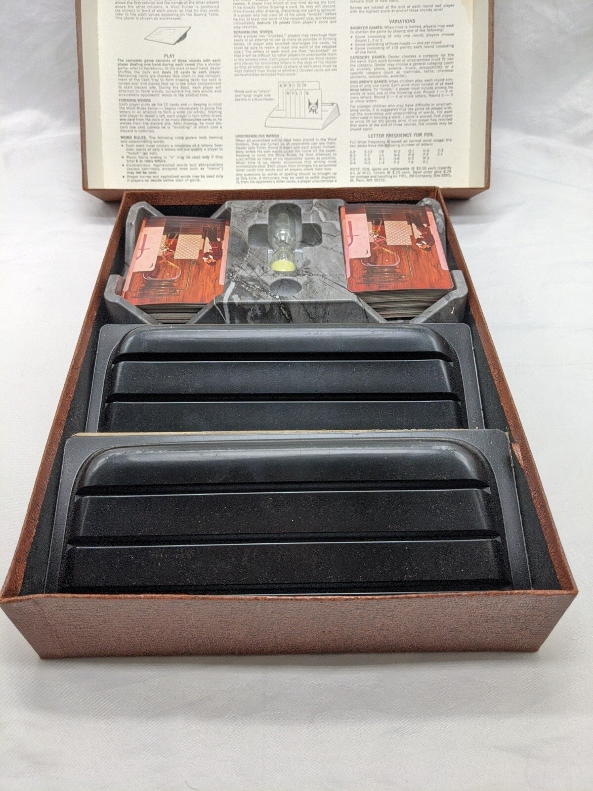 Foil Challenging Game Of Words And Wits 3M Bookshelf Games Board Game Complete