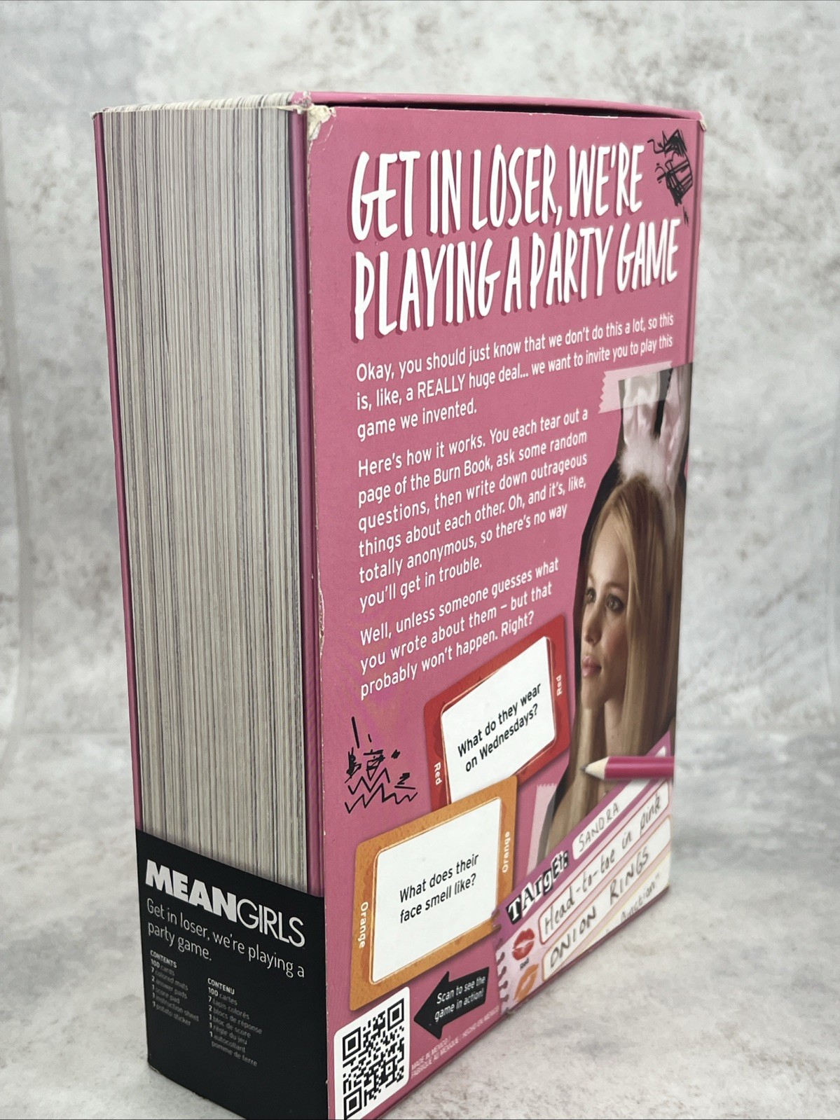Mean Girls Burn Book Party Card Game Family Board Game Based on The Comedy