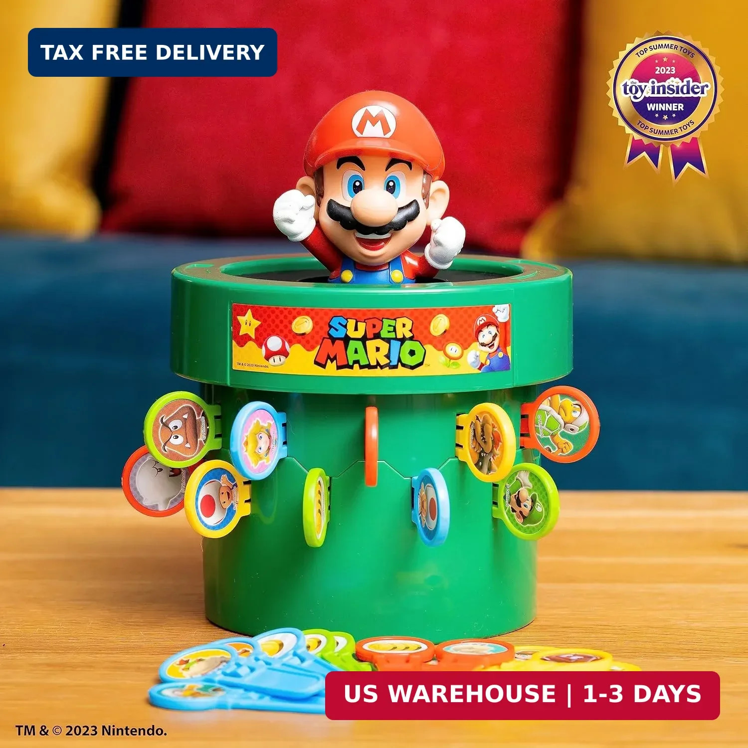 TOMY Pop Up Super Mario Game – Activities for Indoor Recess or Family Game Night