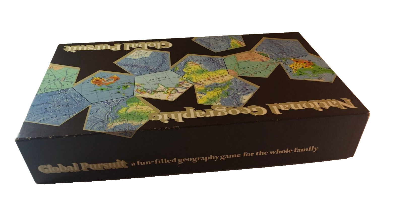 National Geographic Global Pursuit Family Board Game Complete 1987 Geography
