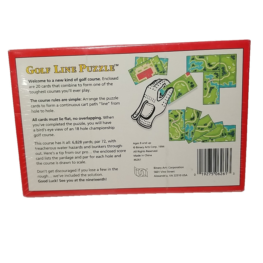 GOLF LINE PUZZLE – This 18 Hole Course You Might Not Finish – Binary Arts 1994