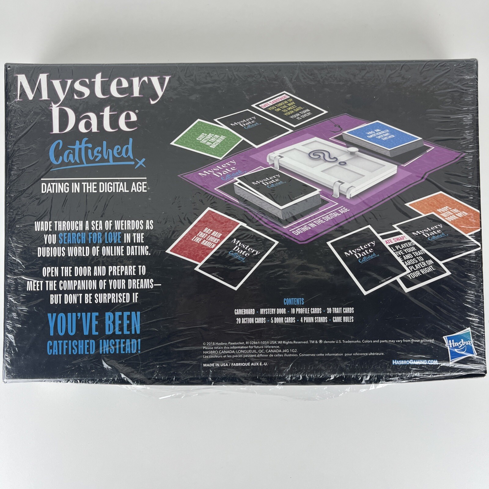 (NEW) MYSTERY DATE Catfished – Adults Parody Dating Board Game (2018) Hasbro