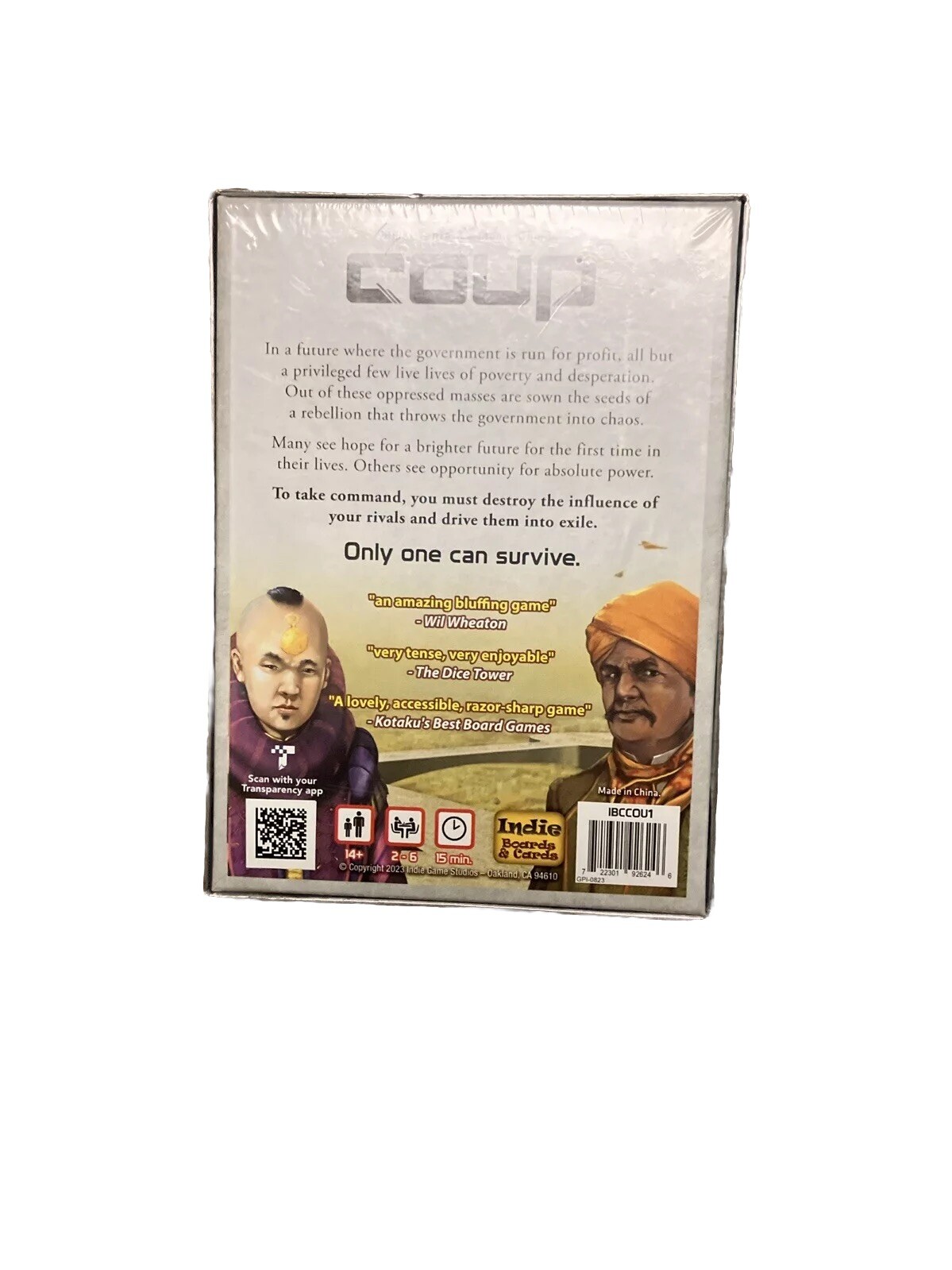 Indie Boards and Cards Coup The Dystopian Universe Card Game – COU1IBC