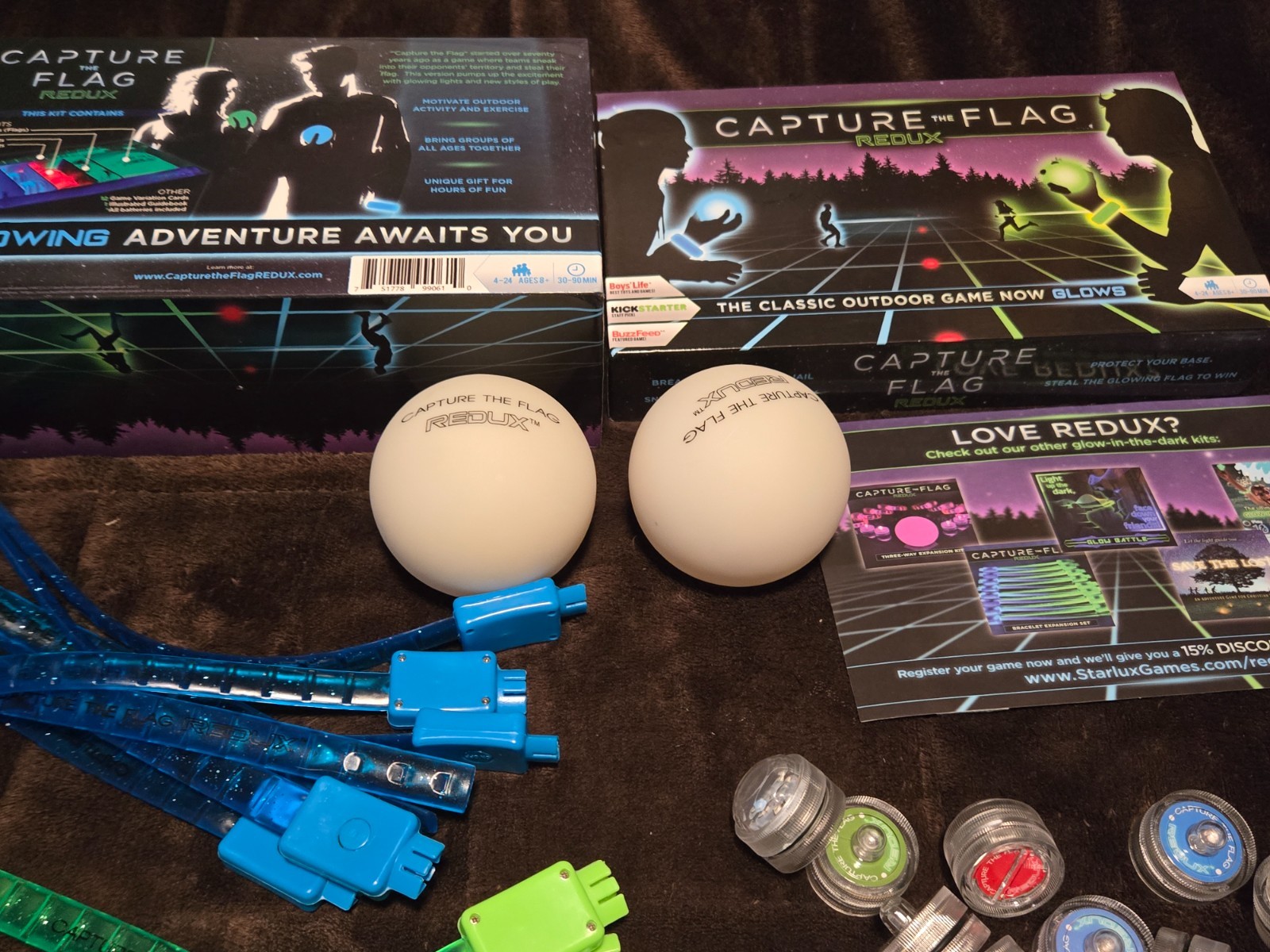 Capture the Flag REDUX Outdoor Game Glow in the Dark Summer Starlux-COMPLETE