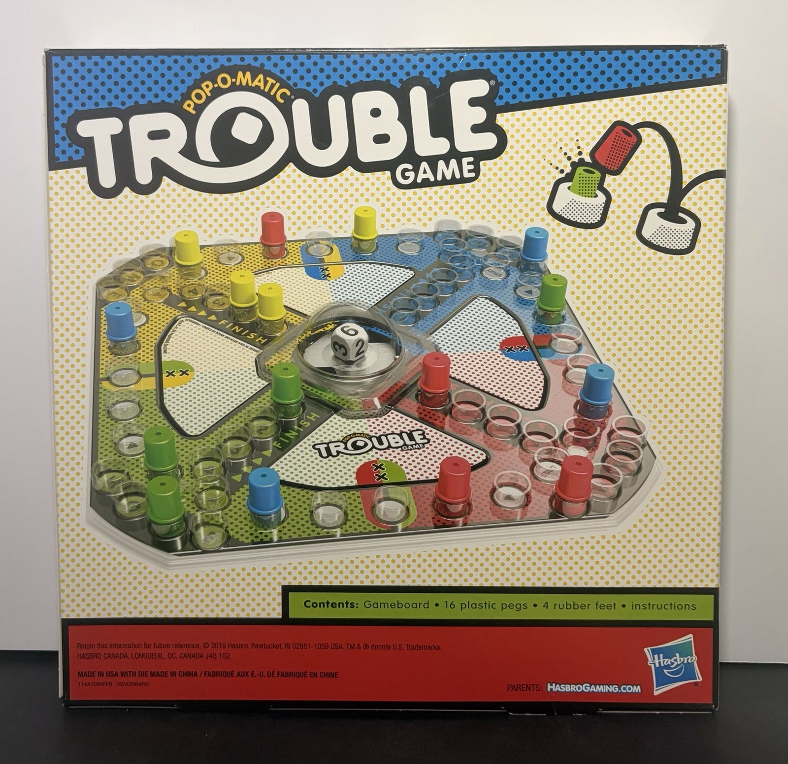 Gaming Trouble Board Game for Kids Ages 5 and up 2-4 Players