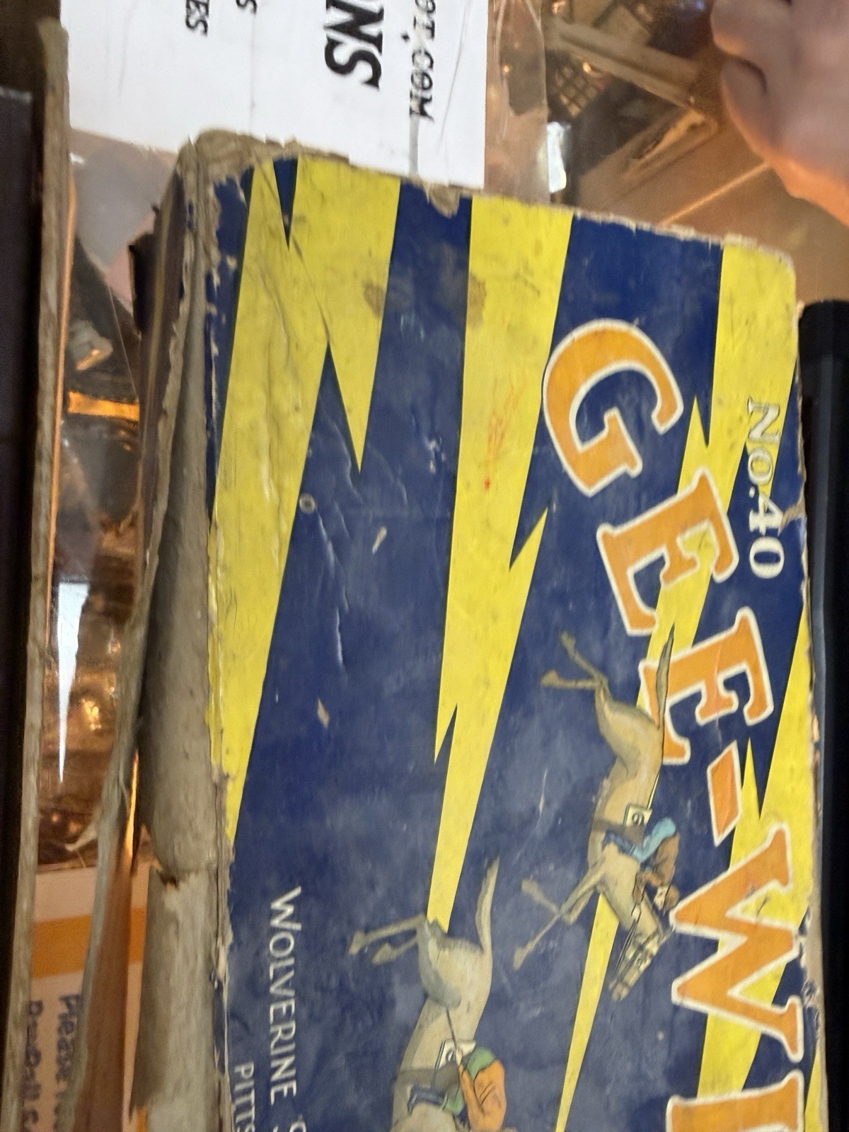 Vintage Wolverine Gee-Wiz No.40 Horse Racing Tin Game with Box