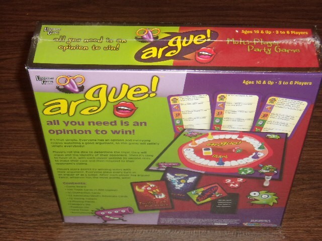 NIB 2017 Argue! Multi-Player Party Game Opinions & Arguments By University Games