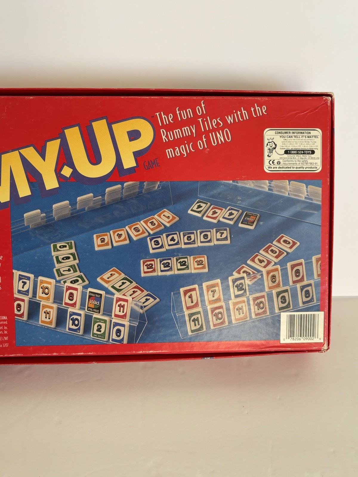 Uno Rummy Up Game Fun Of Rummy Tiles 1993 READ