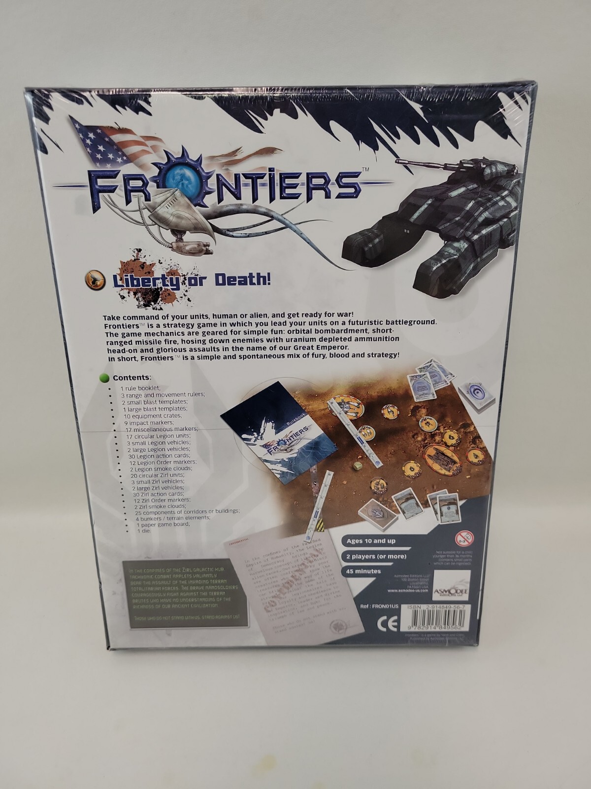 Frontiers Liberty or Death Strategy Board Game – Brand New Sealed – Asmodee