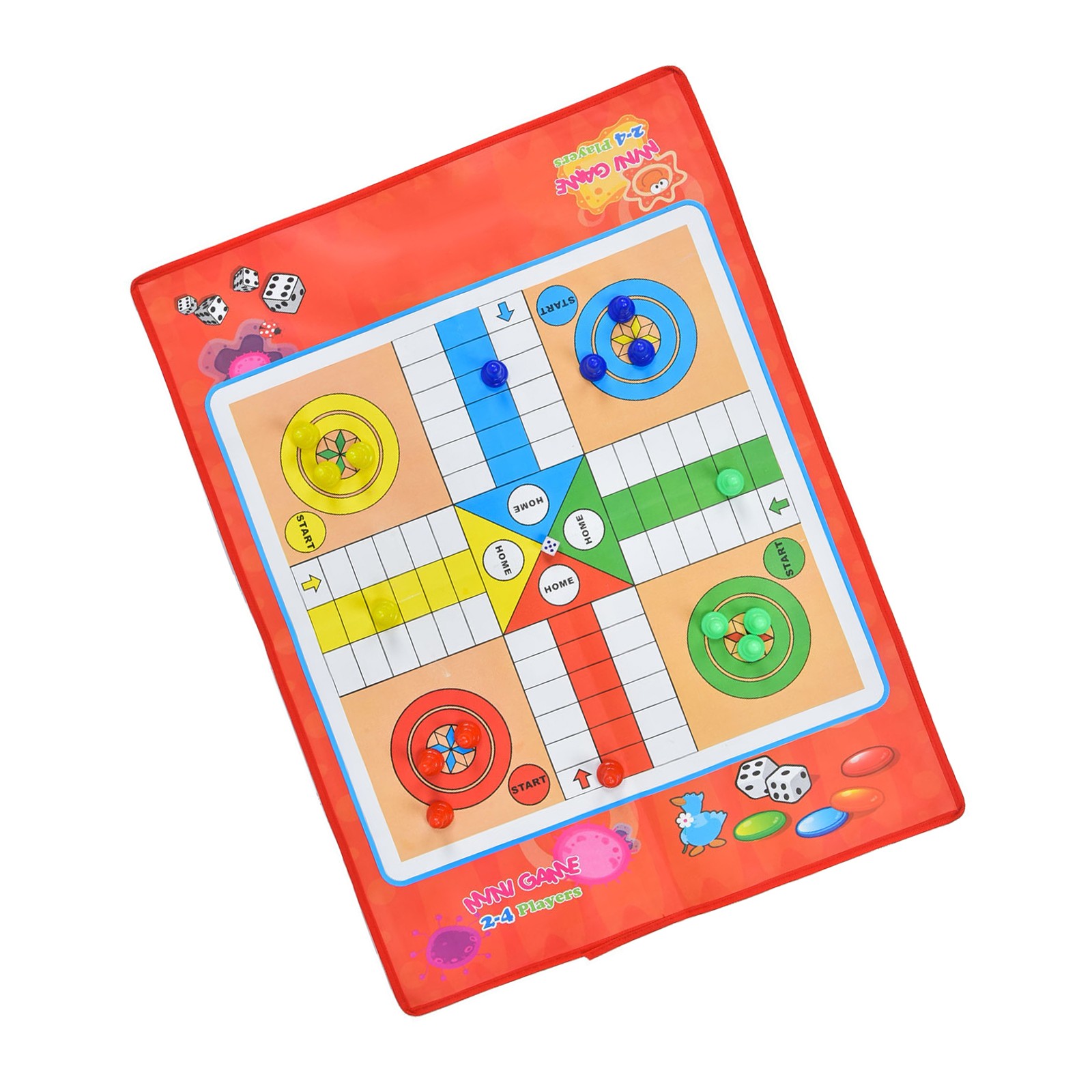 Kids Ludo Board Set Eco-friendly Non-woven Children Game For Family NEGF