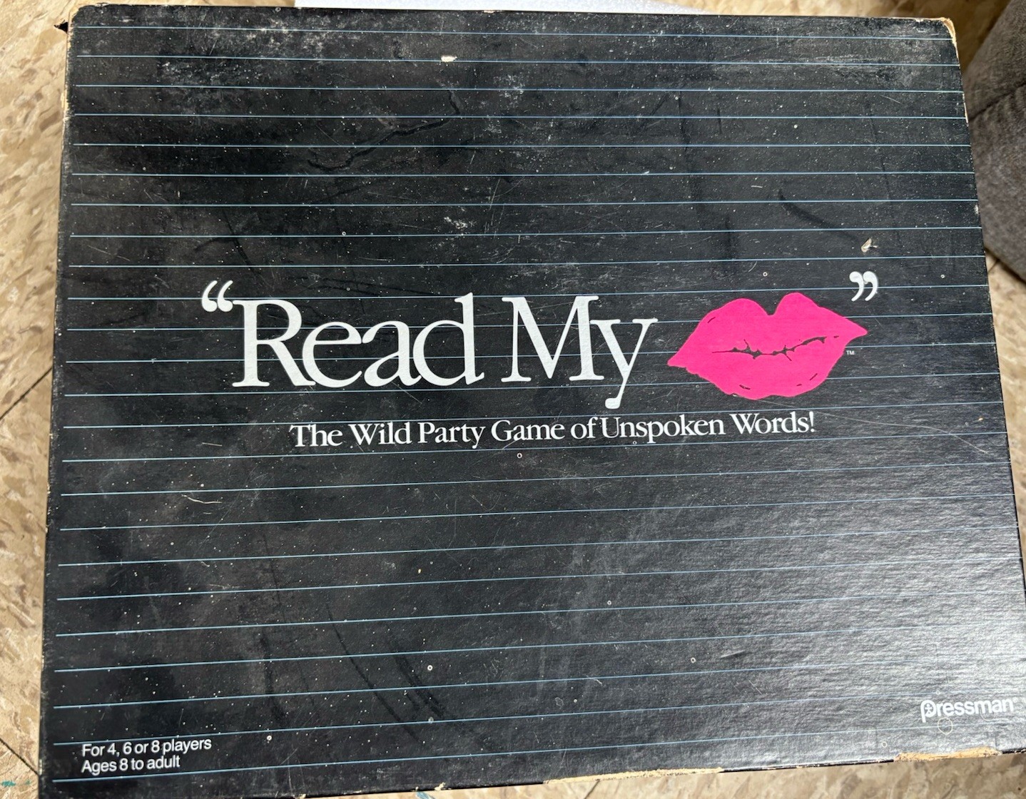 Pressman Read My Lips Party Game Unspoken Words Timer Ages 8+ 4-6 Players