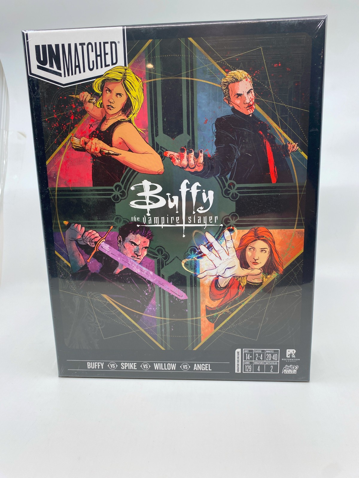 NEW SEALED Unmatched Buffy The Vampire Slayer Board Card Game Spike Angel Willow
