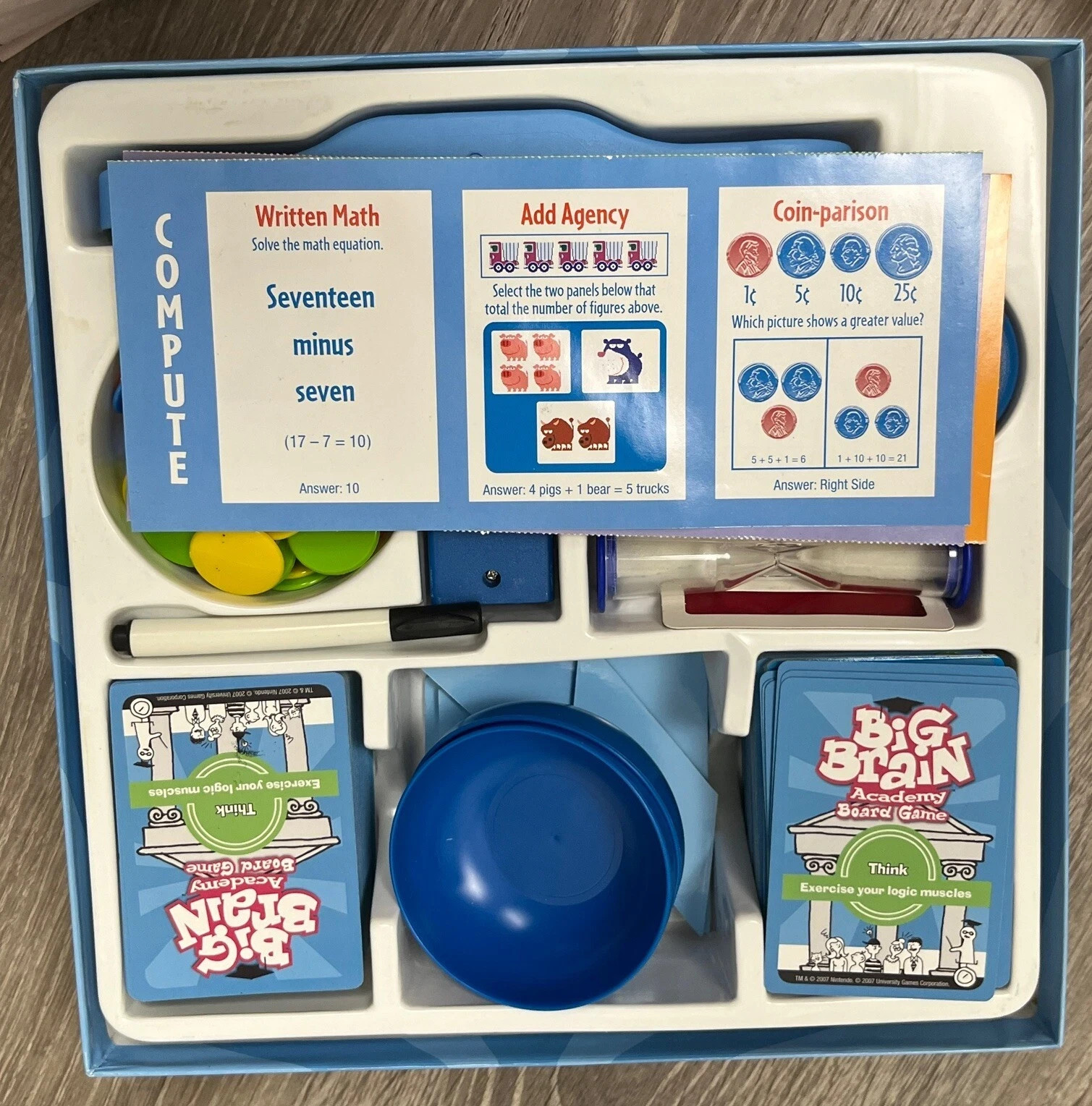 Big Brain Academy Board Game University Games Based on Nintendo DS Game