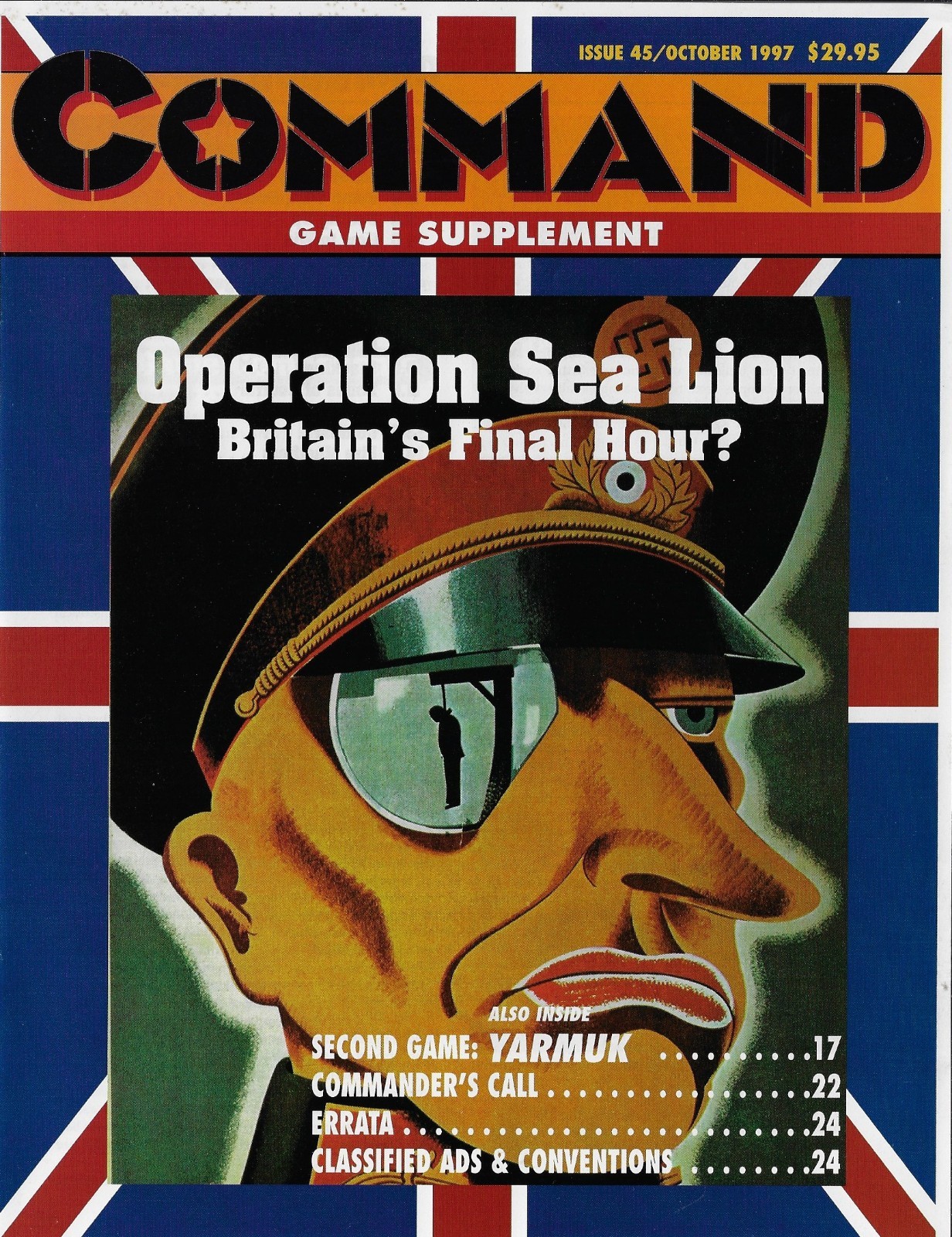 Command Magazine #45 2 Games; Operation Sea Lion & Yarmuk Holy Land 636AD Unpun