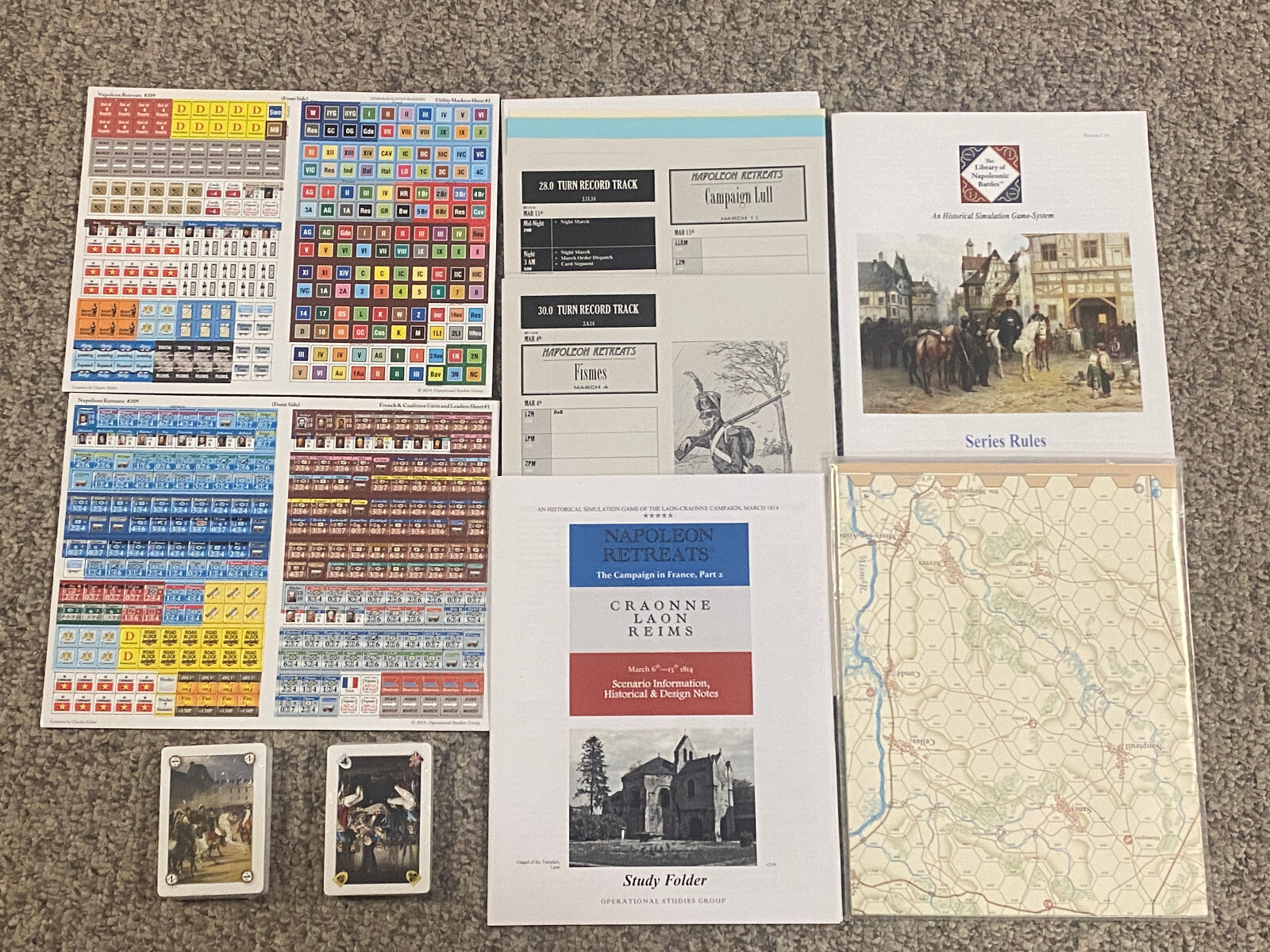 Napoleon Retreats: Campaign in France, Part II – OSG 2019 – Complete & Unpunched