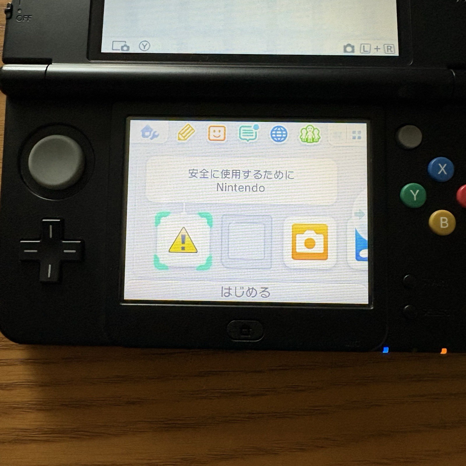 Nintendo new 3DS Black with original touch pen SD 4BG USB cable Used JP version