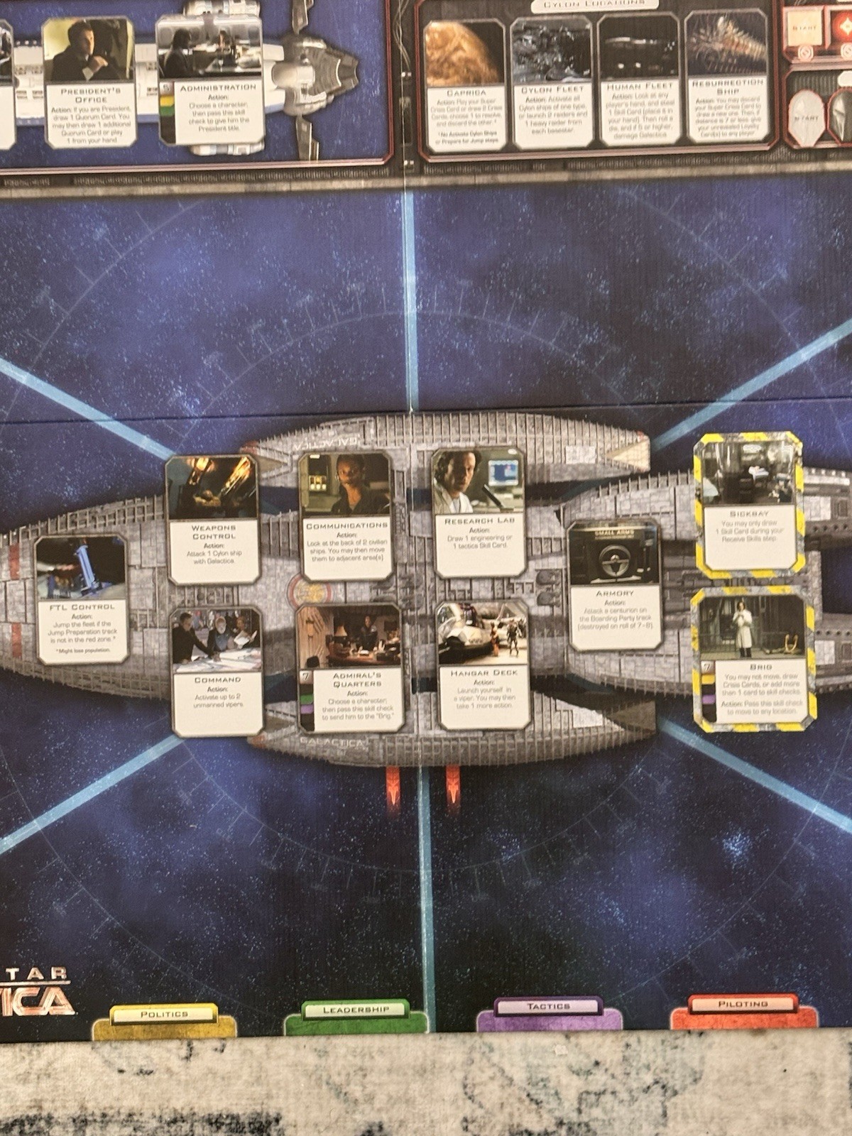 Battlestar Galactica The Board Game Fantasy Flight Games 2008 Complete Sci-Fi