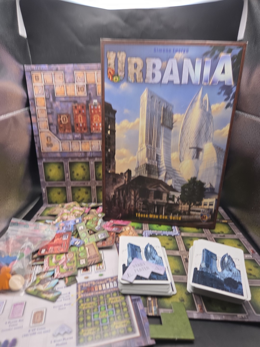 Mayfair Board Game Urbania City Building Box Complete Simone Lucien