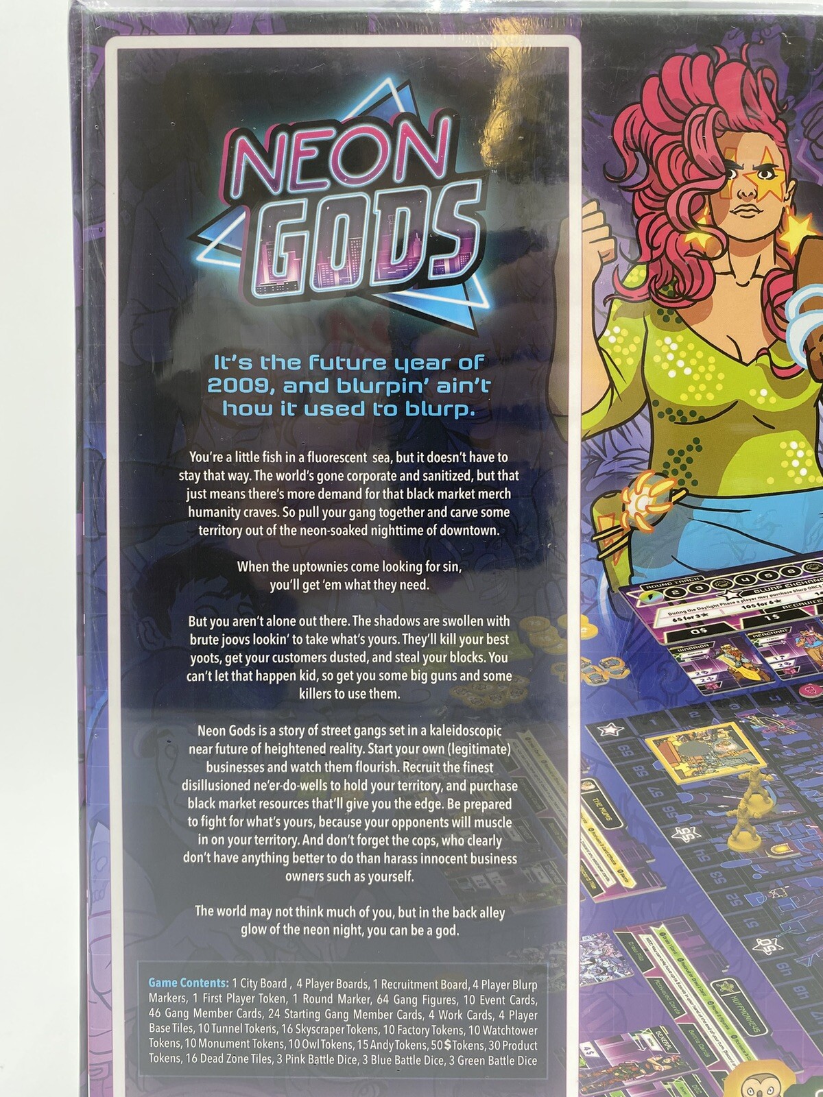 Neon Gods Plaid Hat Games Brand New