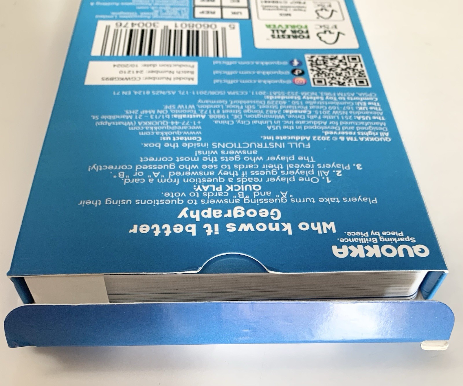 500+ Questions Who Knows Geography Better Card Game Ages 5+ Players 2+