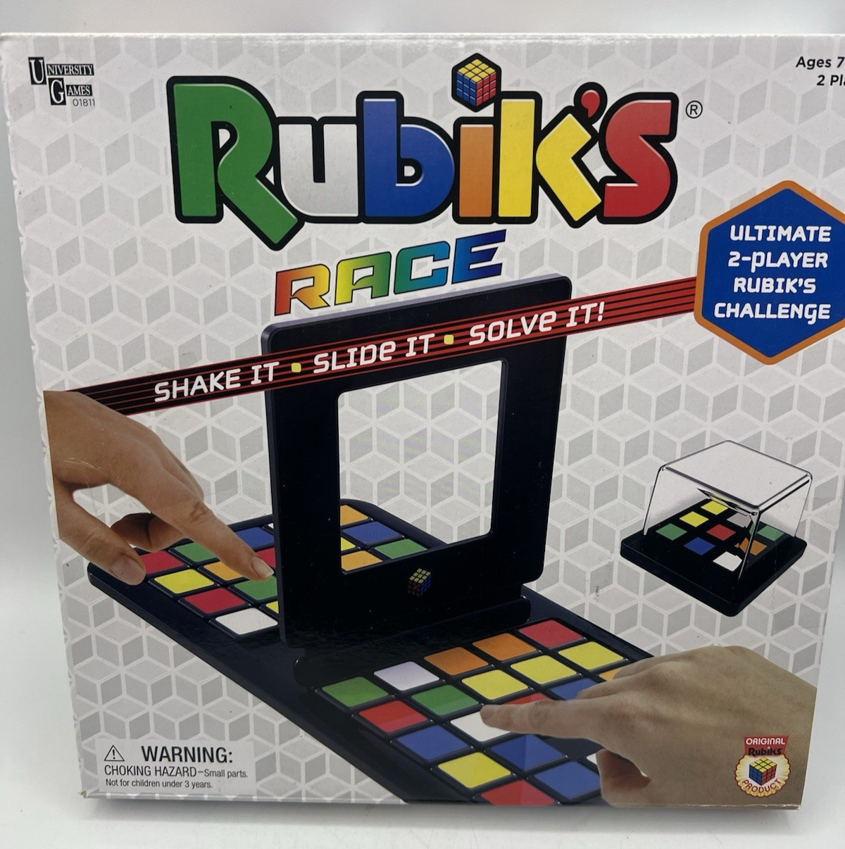 Rubik’s Race Board Game 2 Player Puzzle Challenge Complete University Games