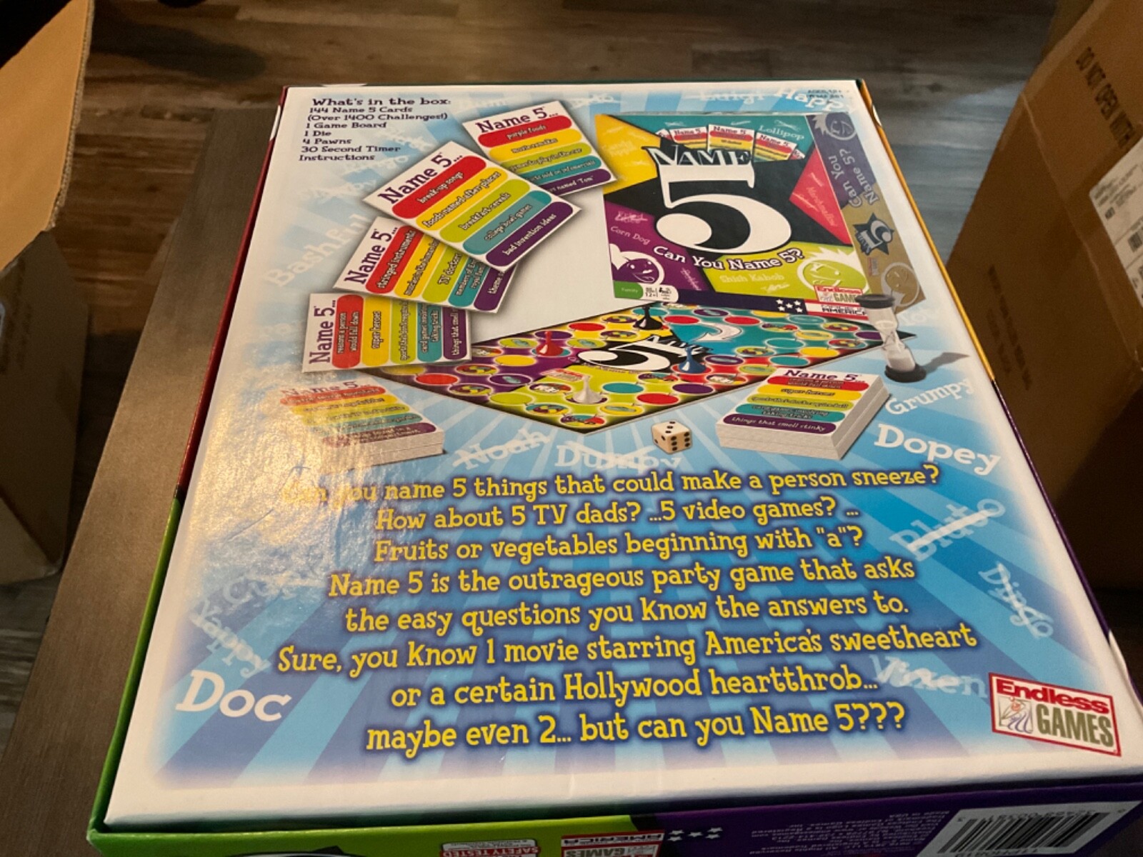 Name 5 Game Can You Name 5 Age 12 Plus Family Board Game